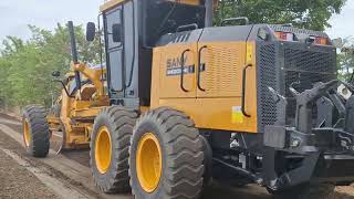 รีวิววิ่งตามรถเกรดน้องใหม่ SANY SMG200C-8 หล่อจัดประเดิมงานวันแรก motor grader