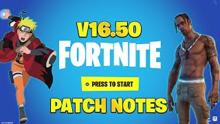 New Fortnite Update V16.50 Patch Notes! (Fortnite New Update)