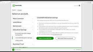 TD Ameritrade account types