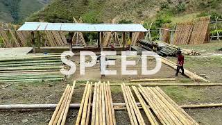 Perforating Bamboo Poles Before Treatment (the fast way)