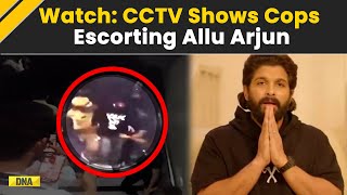 Sandhya Theatre Stampede Case: CCTV Shows Police Escorting Actor Allu Arjun Out Of Theatre | Watch