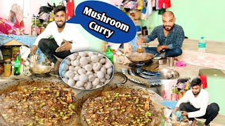 Aaj Banega Mushroom curry First Time 😋 || Cooking with Indian Creator || #ksvikash  #vlog