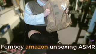 Femboy ASMR | Unboxing Amazon packages 2.0 | Very tingly