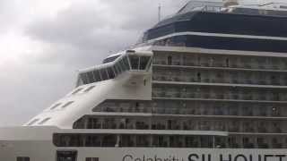 Celebrity Silhouette, Celebrity Cruises, big cruiser ship in Port of Koper Capodistria, Slovenia