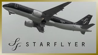 STARFLYER Airbus A320 // Takeoff and Landing at Hamburg Finkenwerder Airport