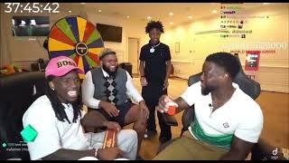 Rakai and Ray Meet Kevin Hart X Druski in KaiCenat Live Stream