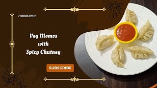 வெஜ் மோமோஸ் | Veg Momos with Spicy Chutney recipe in Tamil | Momos recipe .