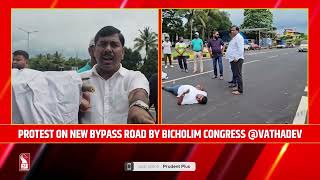 RISING ACCIDENTS: LOCALS STAGE UNIQUE PROTEST ON VALSHI-BICHOLIM BYPASS ROAD