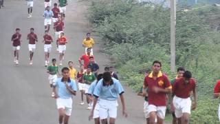 Sainik School Bijapur Cross Country, seniors running, 7 Sept 2013