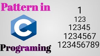 Number Pattern 2 | Printing Pattern in C | C programming tutorials