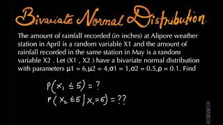 Bivariate normal distribution solved example 2