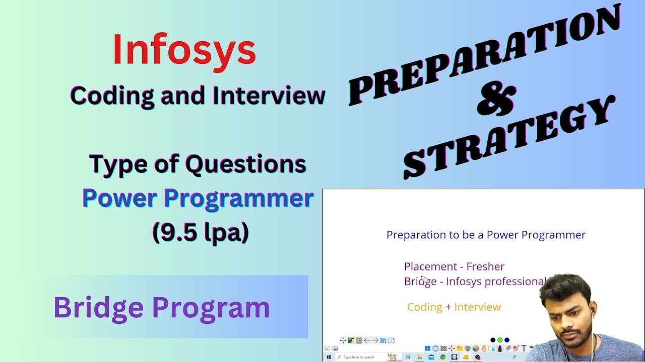 Preparation And Strategy Bridge Power Programmer Infosys Youtube