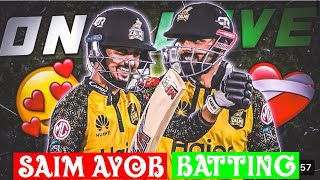 Outstanding Batting SAIM AYOB Peshawar vs Islamabad Multan vs Lahore full Match Highlights #psl2024