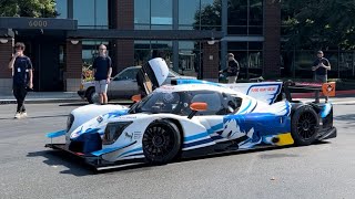 Le Mans Race Car on the street! Leiger LMP3 Prototype LOUD Sounds and Driving