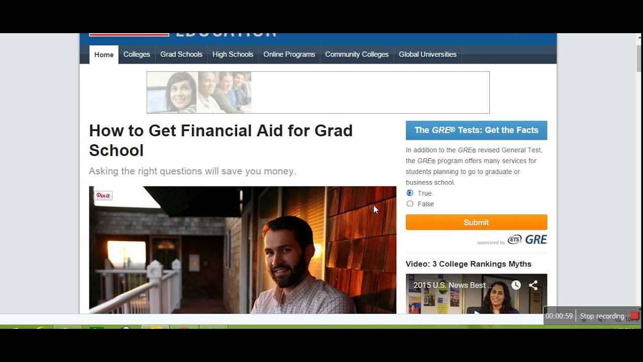 How To Get Financial Aid For Grad School - YouTube