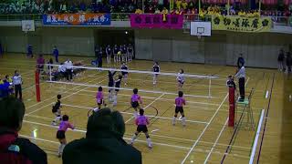 20180121福岡県高等学校バレーボール新人大会女子 準々決勝　東筑vs筑陽学園　Volleyball H.S. Champ. in Fukuoka by New Teams (Quarter-F)