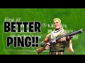 How to get BETTER PING IN FORTNITE MOBILE!