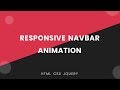 Responsive Menu Animation Using HTML CSS and JQuery