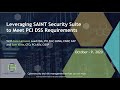 Leveraging Saint Security Suite to Meet PCI DSS Requirements by Carson & SAINT Corporations