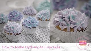 How to Make Hydrangea Cupcakes