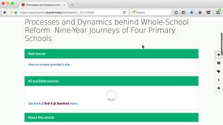 SearchWorks: Articles+