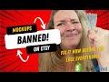 ETSY MOCKUP SHUTDOWN! Print on Demand Sellers DO THIS FIX NOW! Shopify & Tailwind Rescue Businesses