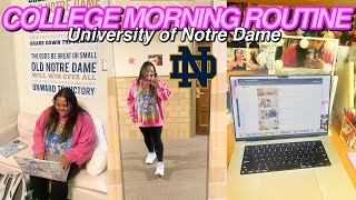 my *productive* college morning routine (freshman year) | University of Notre Dame