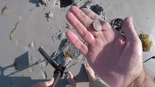 Beach Metal Detecting IDD 379 New Smyrna Beach After Hurricane Milton