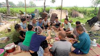 Cô Nhò Ung Thư ( T 9 )| Món Măng Pịa Dê người Thái mời anh em thợ giúp chát tường