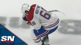 A.J. Greer Receives Major Penalty And Game Misconduct For Cross-Checking Canadiens' Mike Hoffman