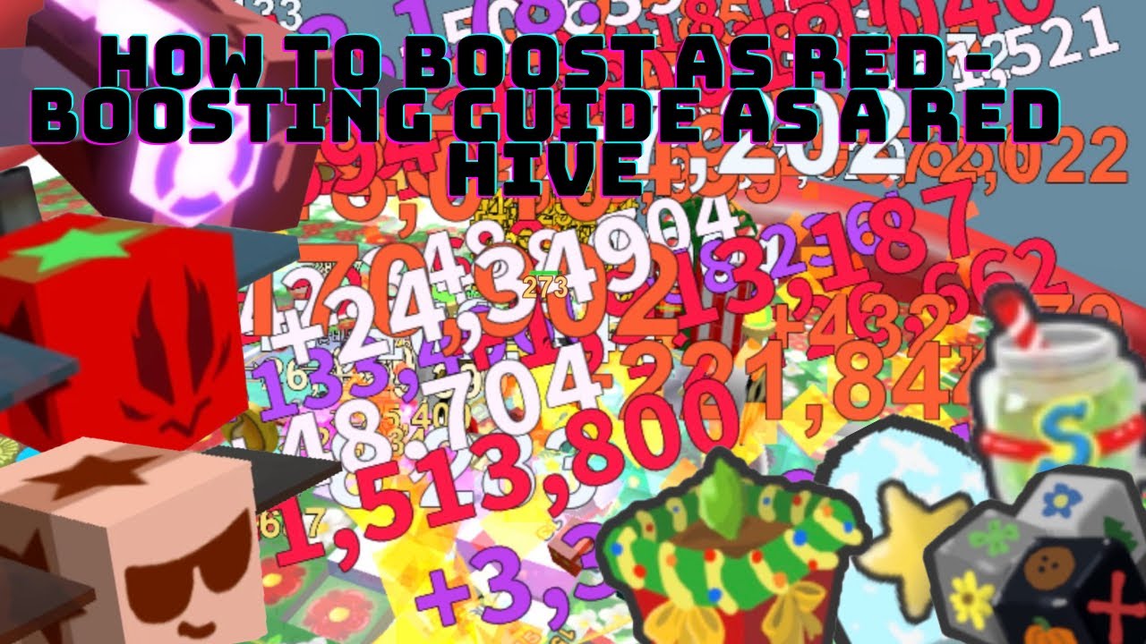 How To Boost As A Red Hive Boosting Tips And Tricks Bee Swarm