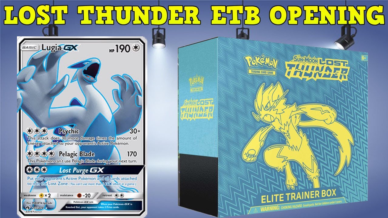 LOST THUNDER CAN WE PULL LUGIA?? | POKéMON OPENING ELITE TRAINER BOX ...