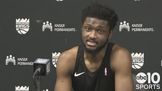 Chimezie Metu on his game-winning 3-pointer to lift the Sacramento Kings over the Dallas Mavs 95-94