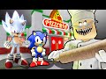 ULTRA SONIC AND BABY SONIC SAVE BABY TAILS FROM PAPA PIZZA'S PIZZERIA IN ROBLOX