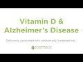 Vitamin D and Alzheimer's Disease: Could Deficiency Increase Your Risk?