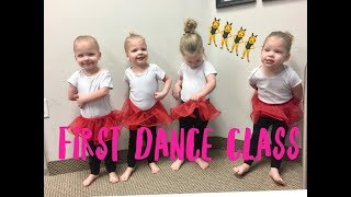 QUADRUPLET SISTERS FIRST DANCE CLASS