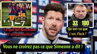 Vous n'allez pas croire ce que Simeone a dit après la victoire 7-1 de Barcelone contre Valence en Li