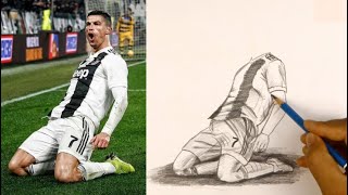 How to draw Ronaldo | Easy portrait drawing