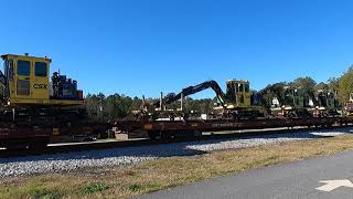 CSX MOW maintenance work train