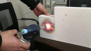 High temperature comparison between inorganic ceramic fibreboard and organic ceramic fibreboard