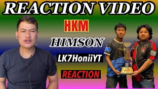 LK7 HONII REACT on HKM HIMSON PUBG GAMEPLAY 😱 NEXT LEVEL IQ PLAY 💯