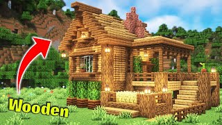 Minecraft ultimate survival wooden house tutorial #minecraft #minecrafttutorial #minecraftbuilding