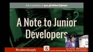Growth and Mentorship: Working with Junior Developers