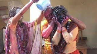 gaon ki Holi video masti bhabhi ke sath #viralvideo #happyholi #youtube #trending