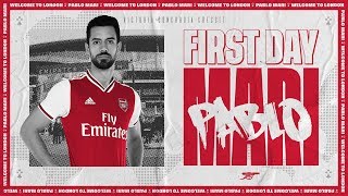 Pablo Mari's first day at Arsenal training centre | Behind the scenes
