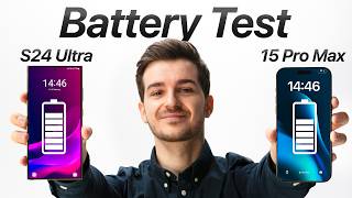 S24 Ultra vs iPhone 15 Pro Max - Real-World Battery Test!