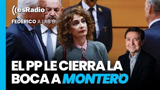 Federico a las 8: Montero se queda muda ante el plante del PP