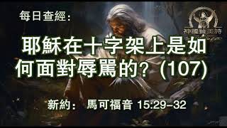 2960.《耶稣在十字架上是如何面对辱骂的？(107)》新约：马可福音 15：29-32