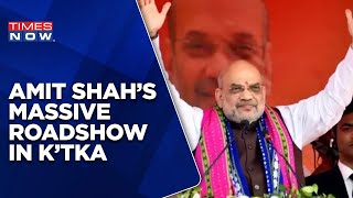 Amit Shah's Massive Roadshow In Karnataka | BJP's Massive Political Blitzkrieg In Vokkaliga Belt