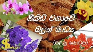 ඕකිඩ් වගාවේ බදුන් මාධ්‍ය (01 කොටස).Potting Media of Orchids(Part 01).